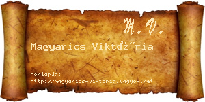 Magyarics Viktória névjegykártya