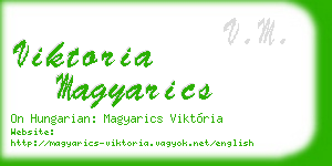 viktoria magyarics business card